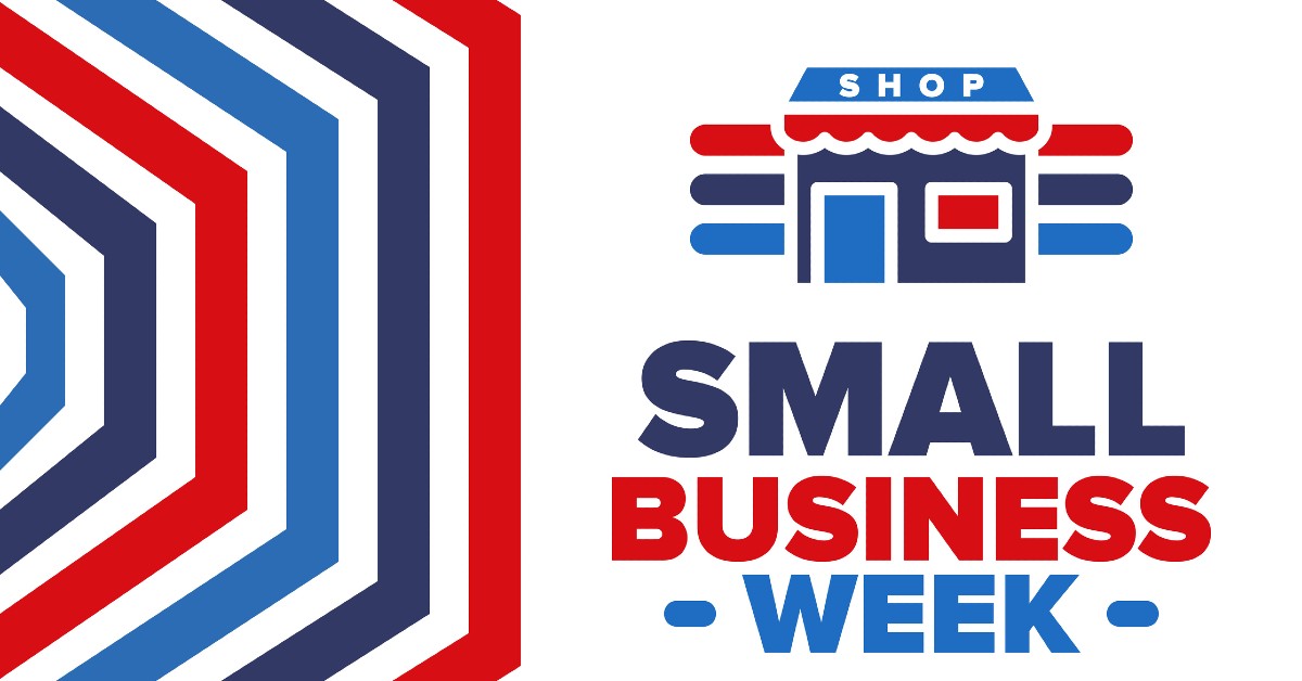 Small Business Week with a retail icon for shop